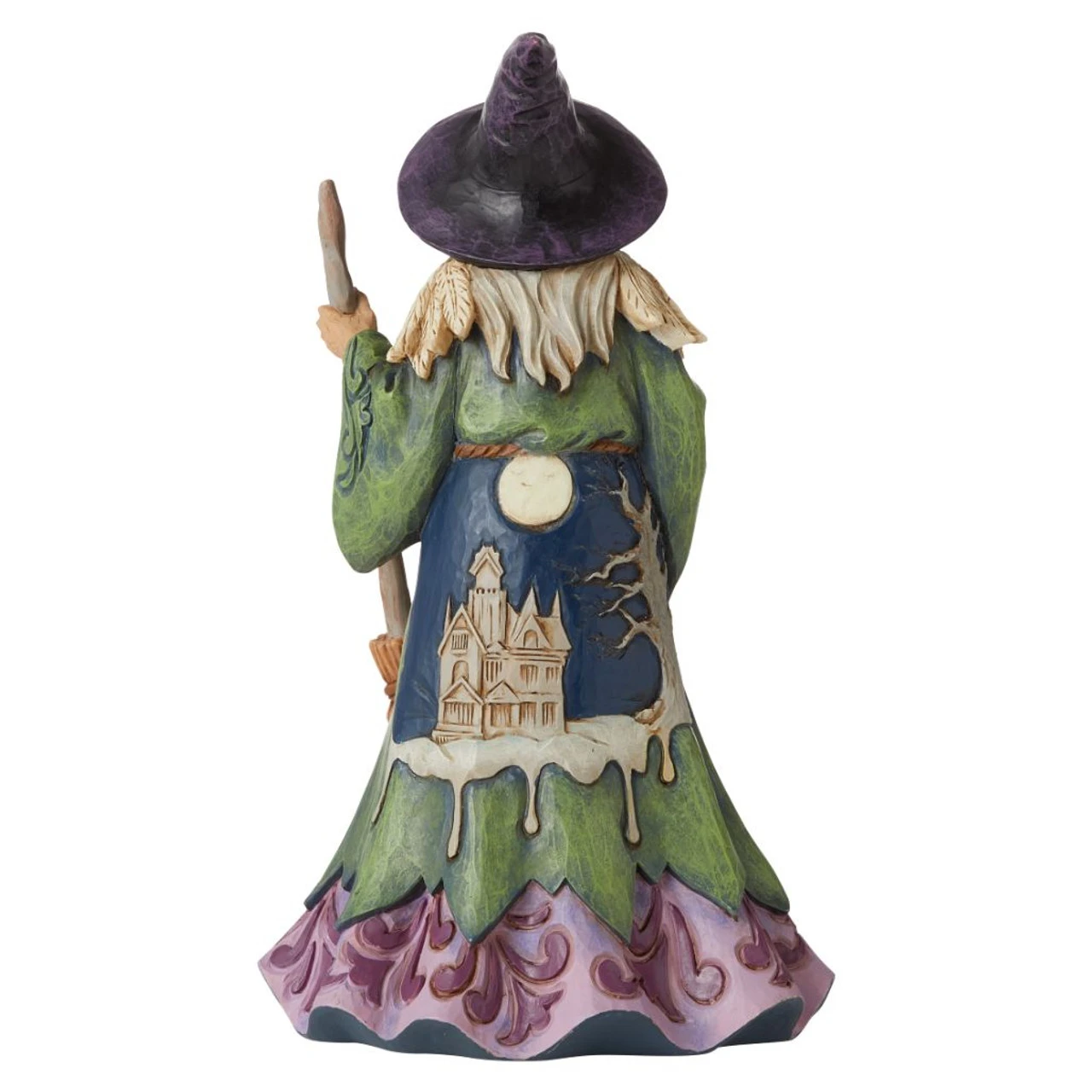 Jim Shore - Heartwood Creek - Witch With Cat And Broom Figurine - Image 2