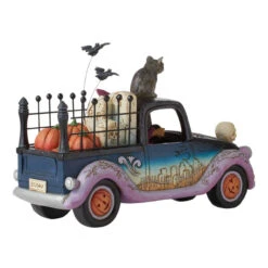 Jim Shore - Heartwood Creek - Halloween Pick Up Truck Figurine -Jim Shore Sales Store 510674 Jim Shore Heartwood Creek Halloween Pick Up Truck Figurine right back 27236.1675870283