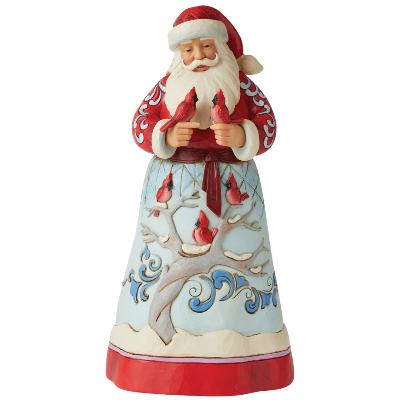 Jim Shore - Heartwood Creek - Large Santa With Cardinals