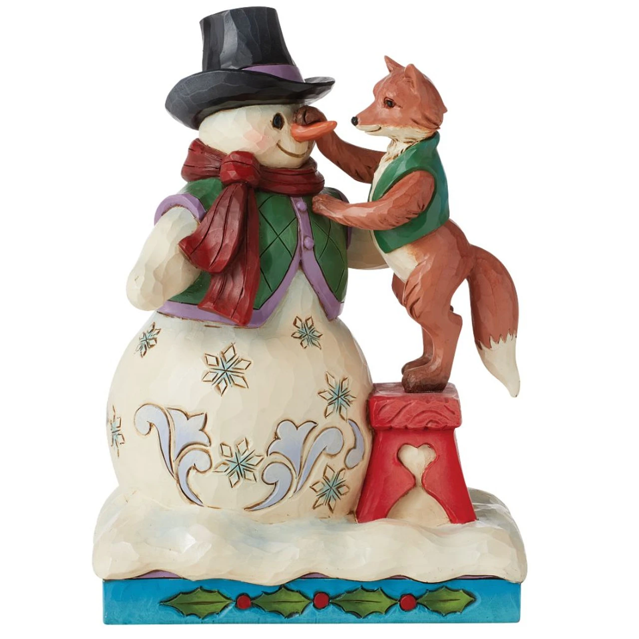 Jim Shore - Heartwood Creek - Snowman With Fox