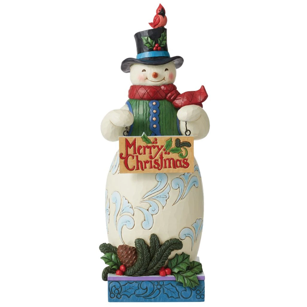 Jim Shore - Heartwood Creek - Snowman With Welcome Sign - Image 2