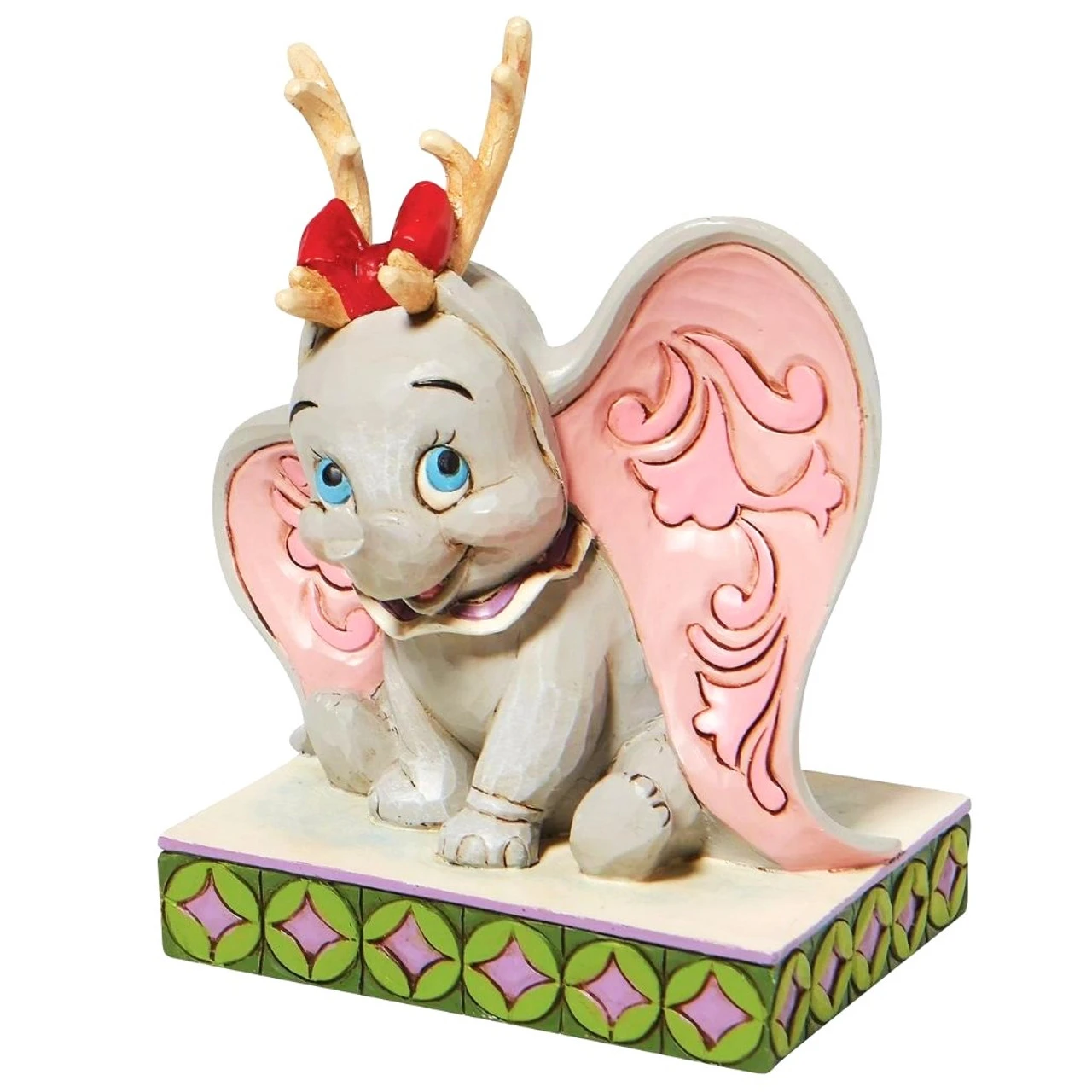 Jim Shore - Disney Traditions - Dumbo Wearing Reindeer Antlers - Image 2
