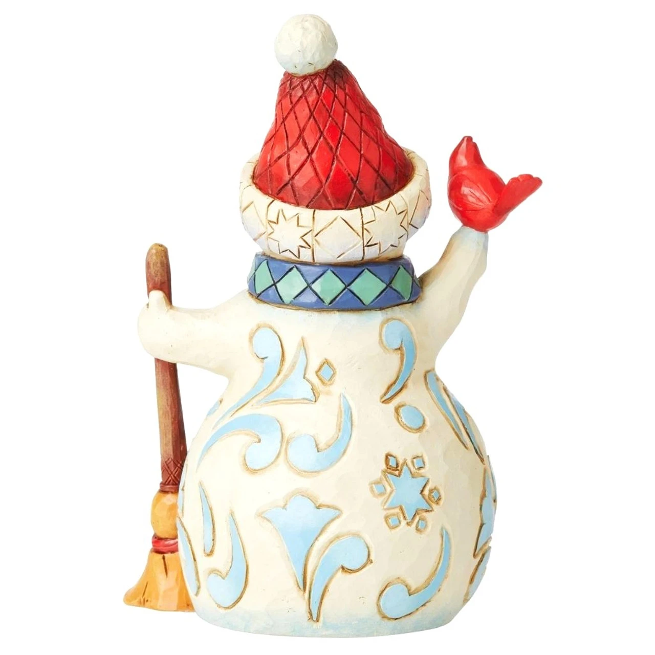 Jim Shore - Heartwood Creek - Snowman Holding Cardinal Pint Size - Image 2