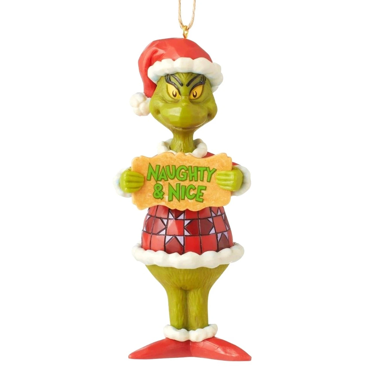 Jim Shore - Grinch - Naughty And Nice Ornament