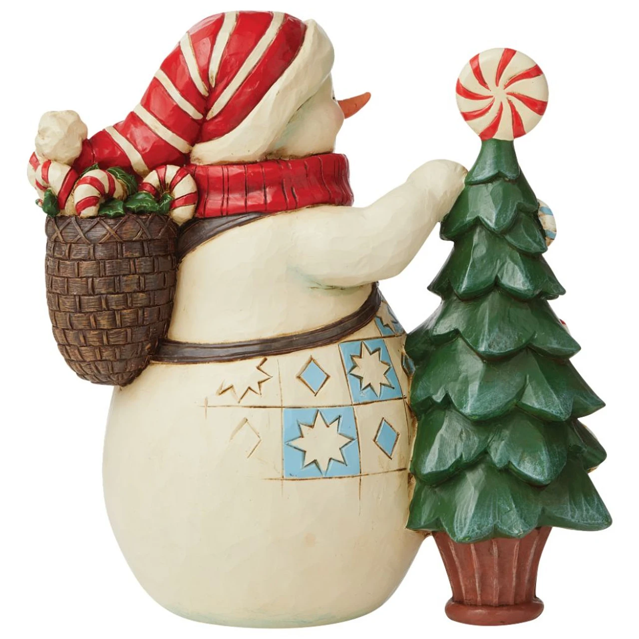 Jim Shore - Heartwood Creek - Snowman With Candy Tree - Image 3