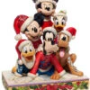 Jim Shore Disney Traditions Collection - Mickey And Friends "Piled High With Holiday Cheer"