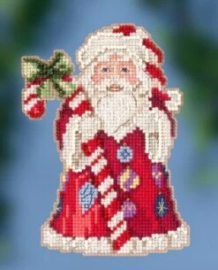 Candy Cane Santa - Jim Shore - Cross Stitch Kit