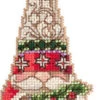 Gnome Holding Holly - Jim Shore Beaded Cross Stitch Kit