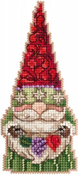 Gnome With Ornaments - Jim Shore Beaded Cross Stitch Kit