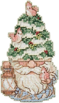 Evergreen Gnome - Jim Shore Beaded Cross Stitch Kit