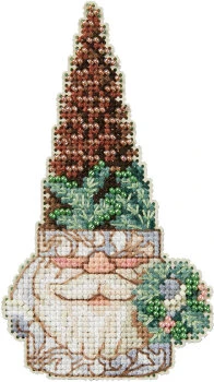 Pinecone Gnome - Jim Shore Beaded Cross Stitch Kit