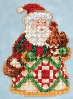 Early Morning Santa - Jim Shore Beaded Cross Stitch Kit