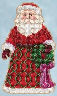 Greetings Santa - Jim Shore Beaded Cross Stitch Kit