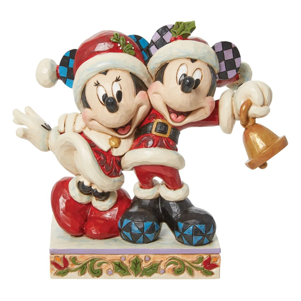 Jim Shore - Disney Traditions - Mickey And Minnie Santas Figurine