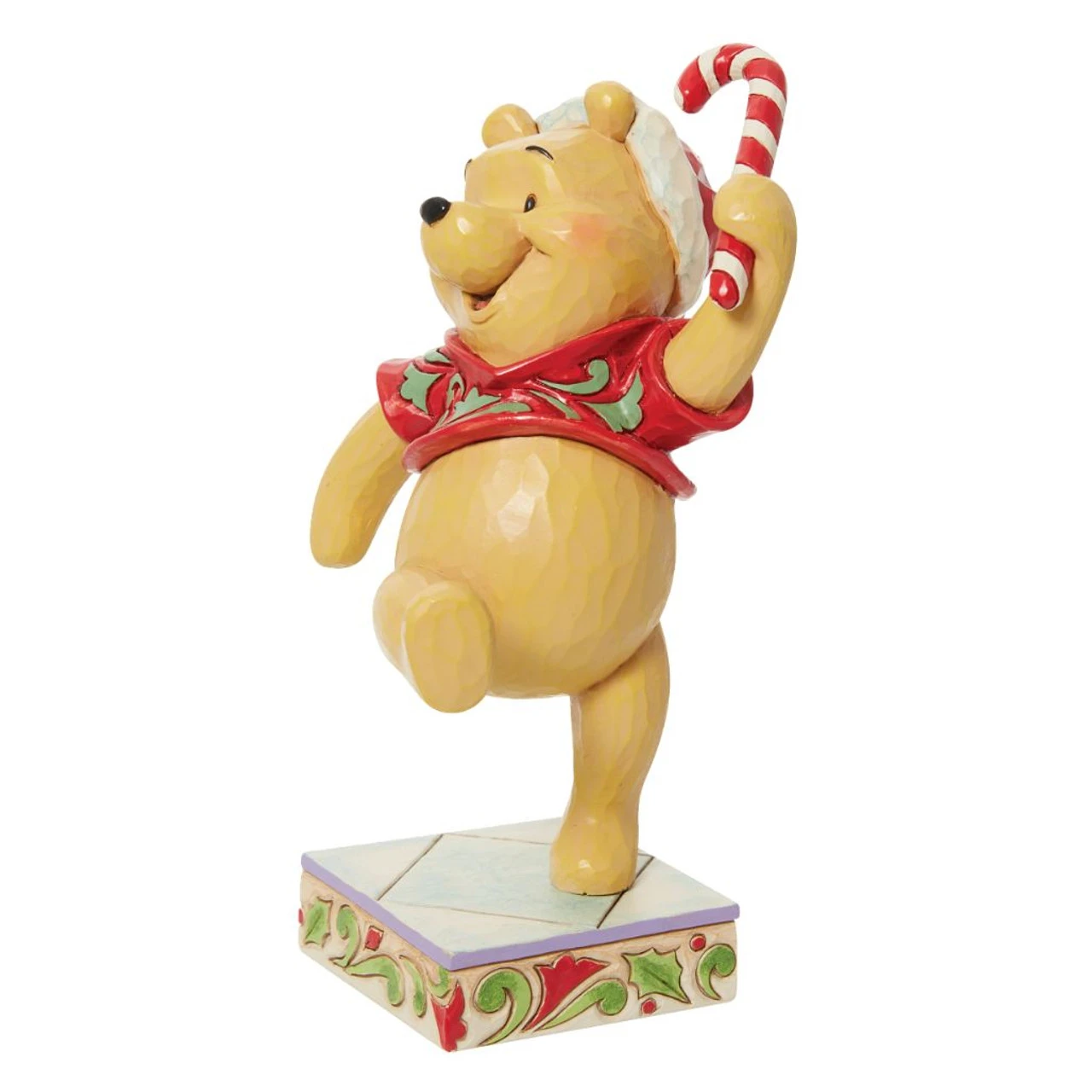 Jim Shore - Disney Traditions - Pooh Christmas Candy Cane Figurine - Image 4