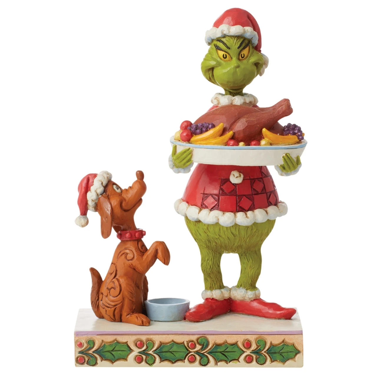 Jim Shore - Dr. Seuss - Grinch With Christmas Dinner Figurine