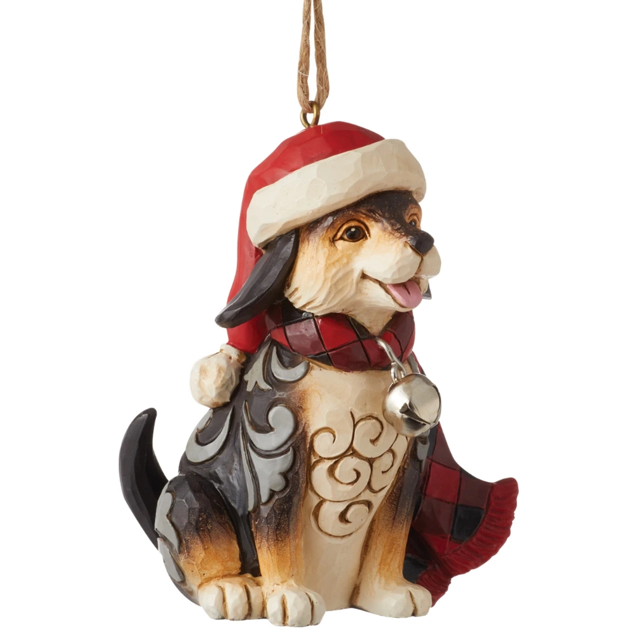 Jim Shore - Heartwood Creek - Highland Glen Dog In Plaid Scarf Ornament