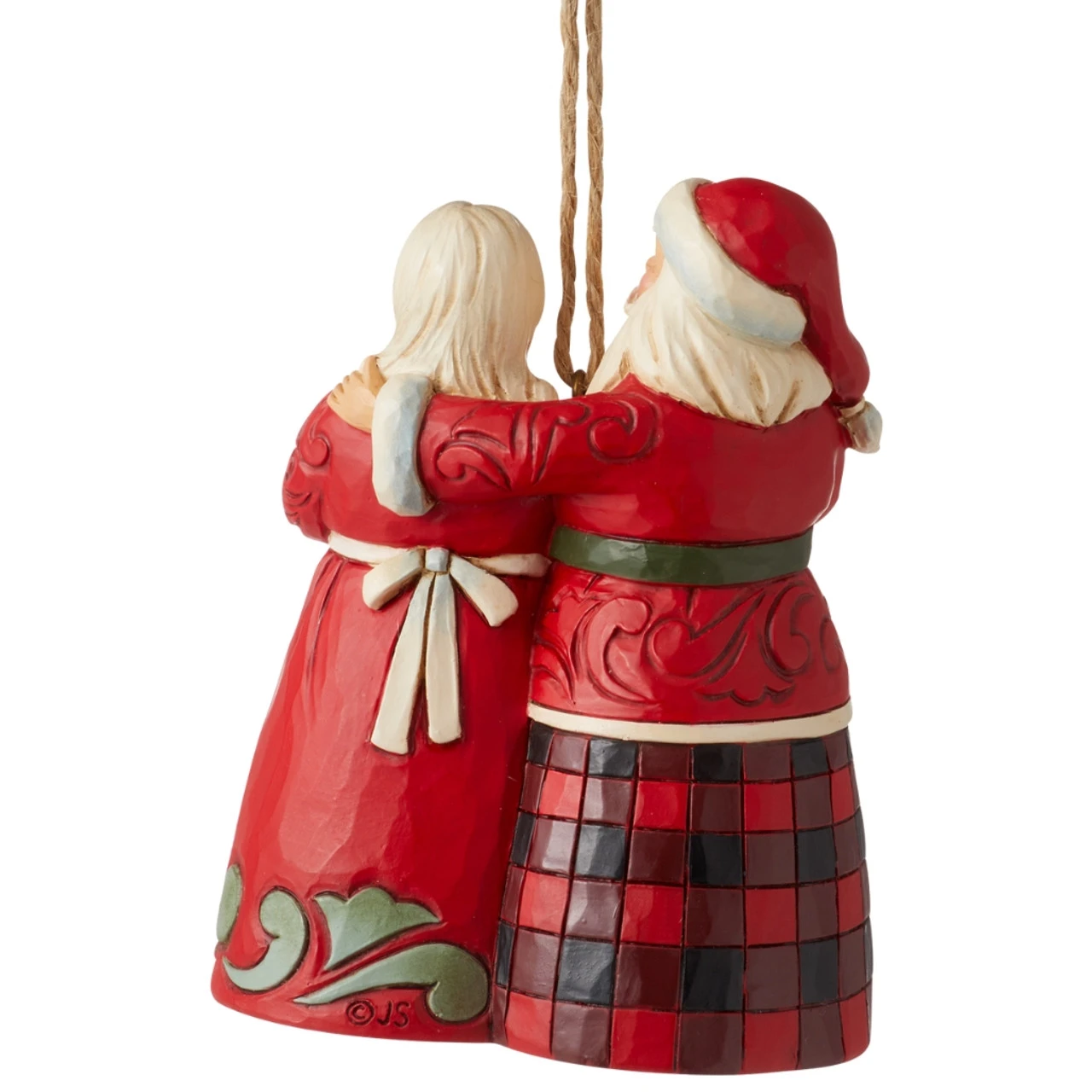 Jim Shore - Heartwood Creek - Highland Glen Santa And Mrs. Claus Ornament - Image 2