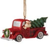 Jim Shore - Heartwood Creek - Highland Glen Santa In Red Truck Ornament