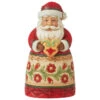 Jim Shore - Heartwood Creek - Mini Santa Holding Heart Figurine