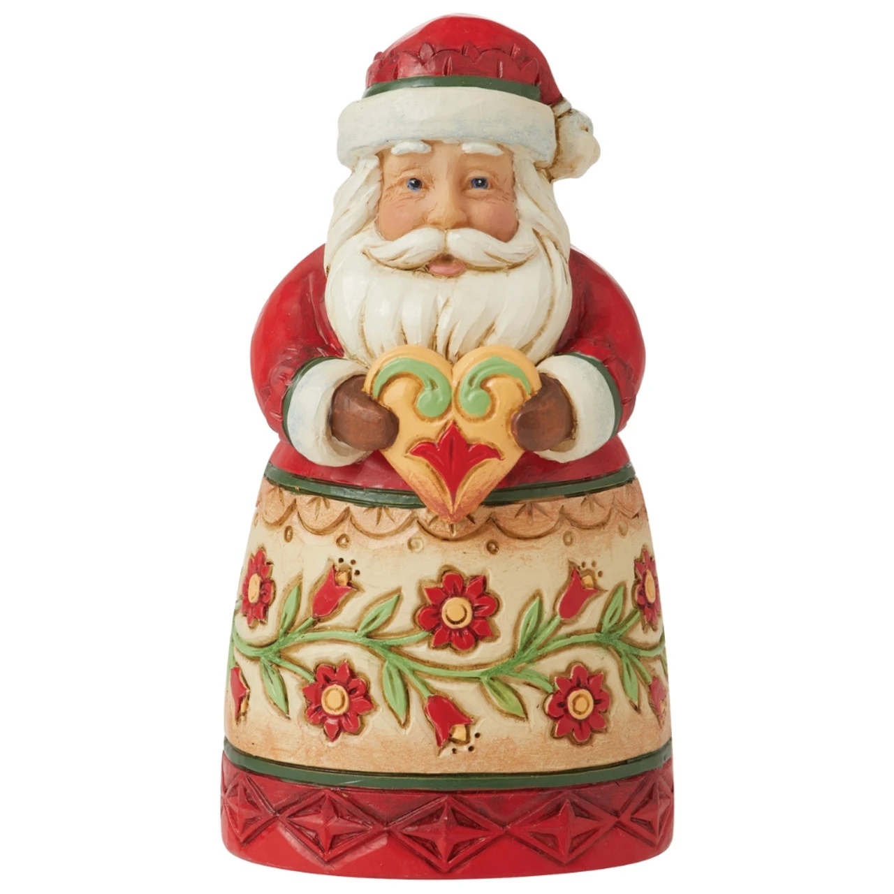 Jim Shore - Heartwood Creek - Mini Santa Holding Heart Figurine