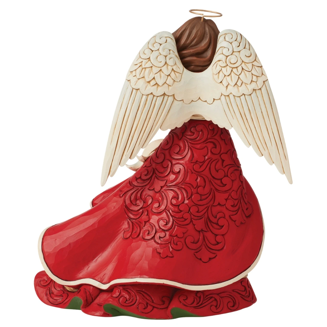 Jim Shore - Heartwood Creek - Red Christmas Angel Figurine - Image 2