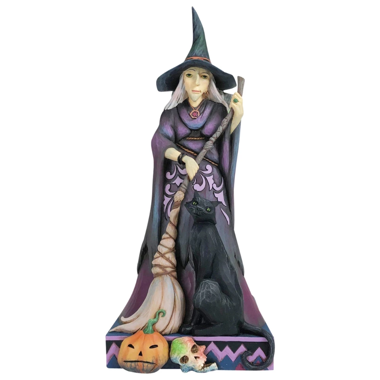 Jim Shore - Heartwood Creek - Two Sided Witch Figurine - Image 2