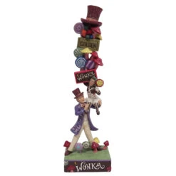 Jim Shore - Willy Wonka - Willy Wonka Stacked Icons Figurine