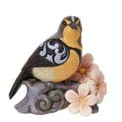 Meadowlark With Flowers Figurine