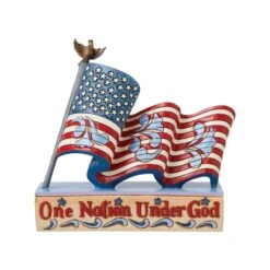 Patriotic One Nation Flag Figurine