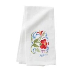 Embroidered Tea Towel - Roses