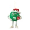 M&M'S Green Character In A Santa Hat
